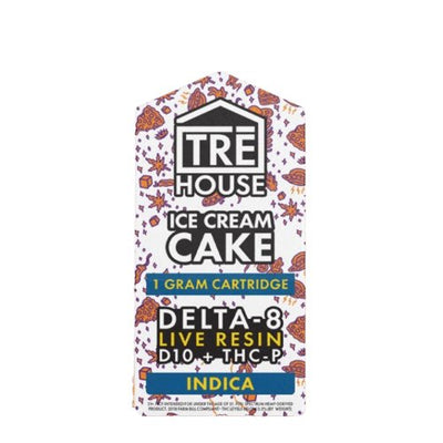 Ice Cream Cake - TRE House Delta - 8 Live Resin Cartridge 1G - TRE House