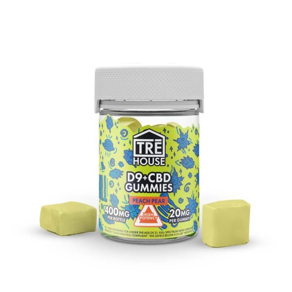 Peach Pear - Tre House Delta - 9 CBD Gummies 400MG - TRE House