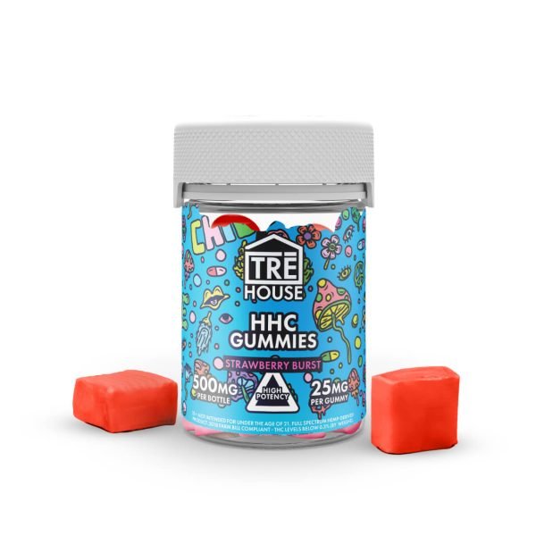 Strawberry Burst - Tre House HHC Gummies 500MG - TRE House