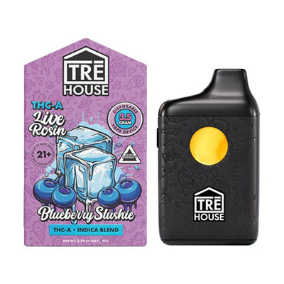 Blueberry Slushie - TRE House THC - A Live Rosin Disposable 3.5G - TRE House