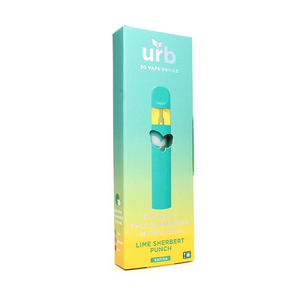 Lime Sherbert Punch - Urb Saucy THC Diamonds Disposable 3G - Urb