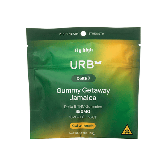 Kiwi Lemonade - Urb Getaway Jamaica D9 Gummies 350MG - Urb