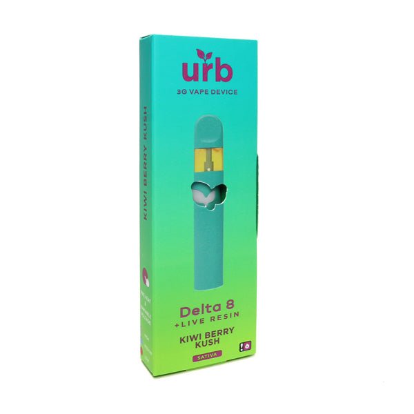 Kiwi Berry Kush - Urb Delta 8 Live Resin Disposable 3G – DeltaCloudz