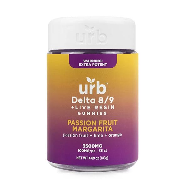 Passion Fruit Margarita - Urb D8/D9 THC Gummies 3500MG - Urb