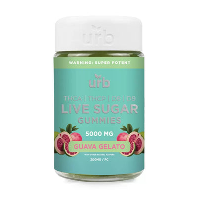 Guava Gelato - Urb THCA Live Sugar Gummies 5000MG - Urb