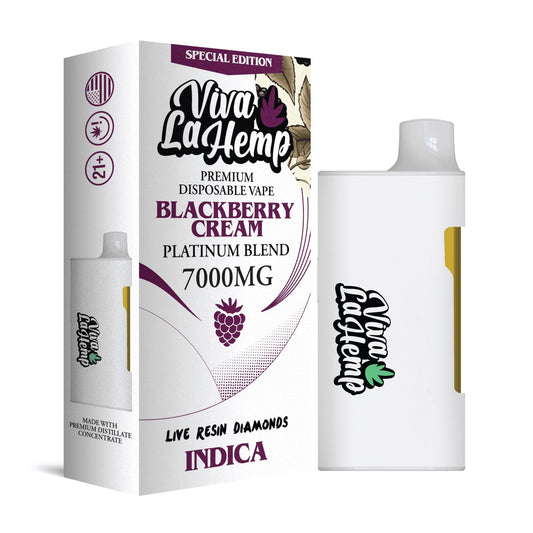 Blackberry Cream - Viva La Hemp Platinum Blend Disposable 7G -Viva La Hemp