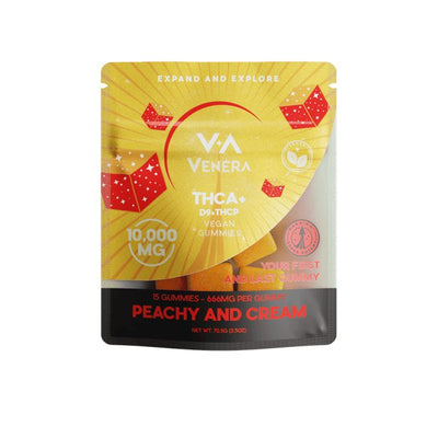 Peachy and Cream - Venera THCA Gummies 10000MG - Venera