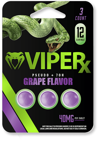 Grape - Viperx 7 - Hydroxy + Pseudo 40MG Tablet - Viperx