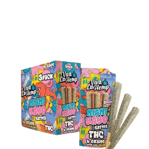Miami Yayo - Viva La Hemp THC Pre - Rolls 3 Pack - Viva La Hemp