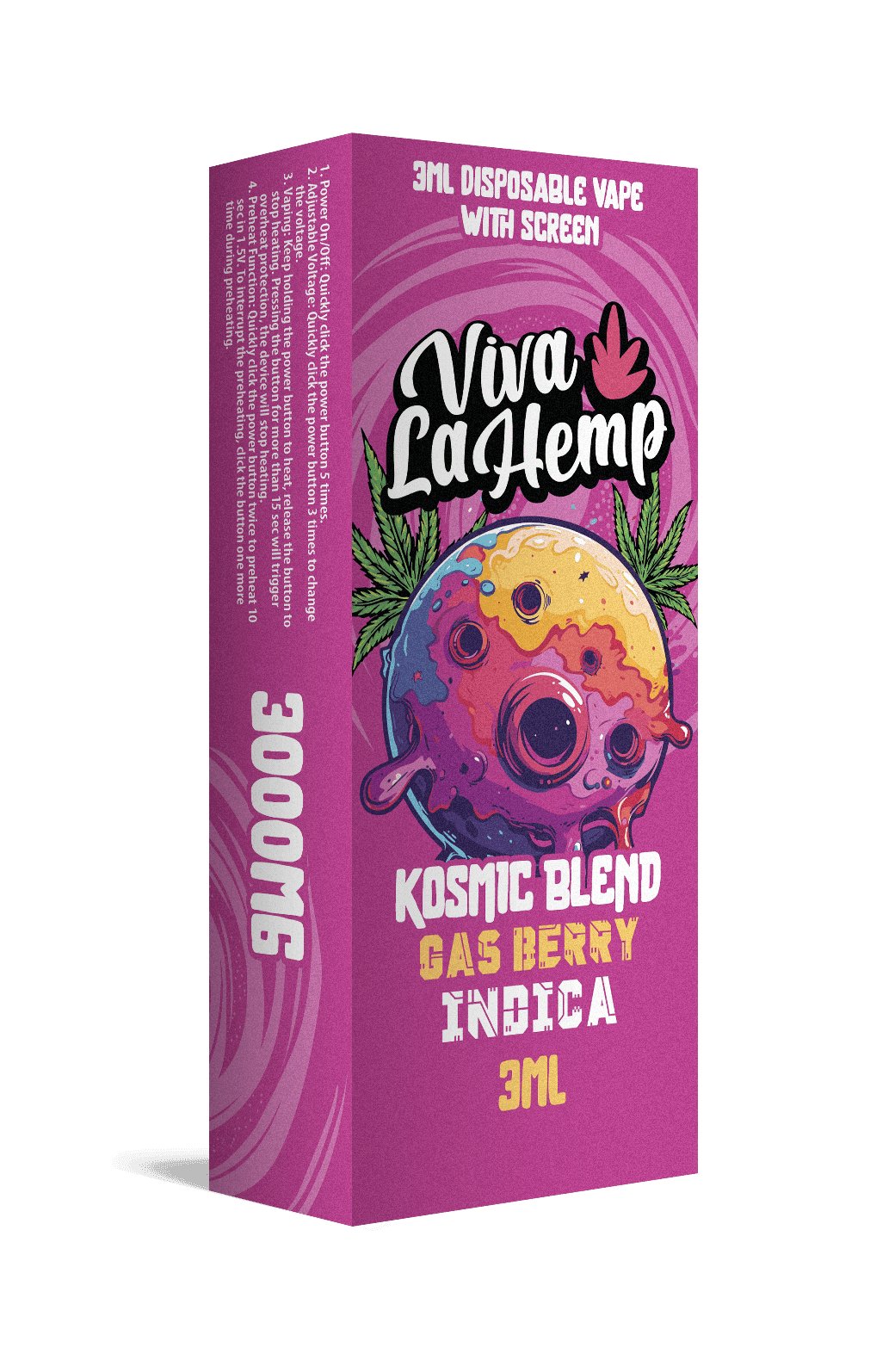 Gas Berry - Viva La Hemp Kosmic Blend Disposable 3G - Viva La Hemp