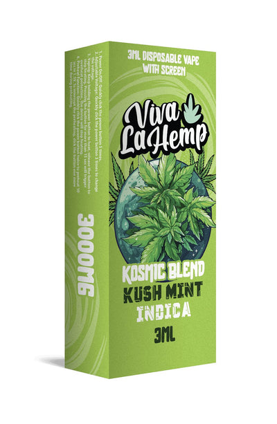 Kush Mint - Viva La Hemp Kosmic Blend Disposable 3G - Viva La Hemp