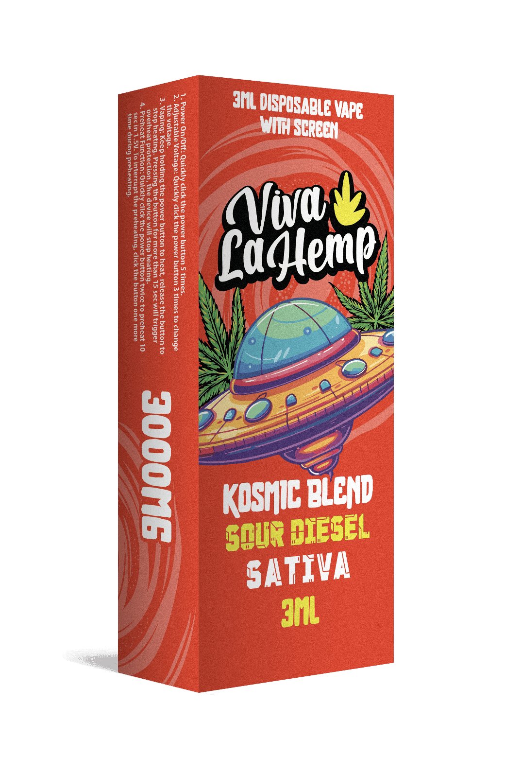 Sour Diesel - Viva La Hemp Kosmic Blend Disposable 3G - Viva La Hemp