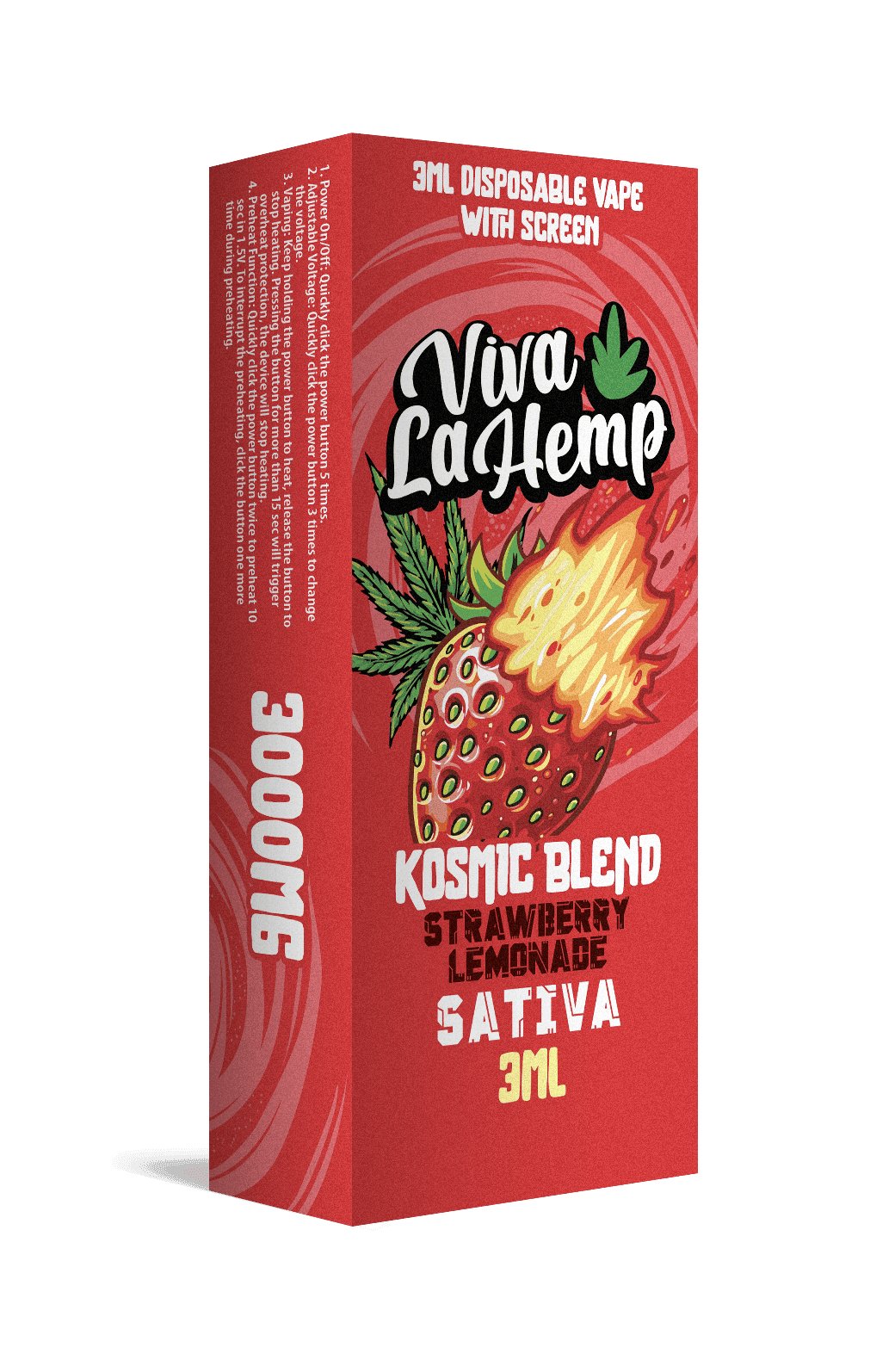 Strawberry Lemonade - Viva La Hemp Kosmic Blend Disposable 3G - Viva La Hemp