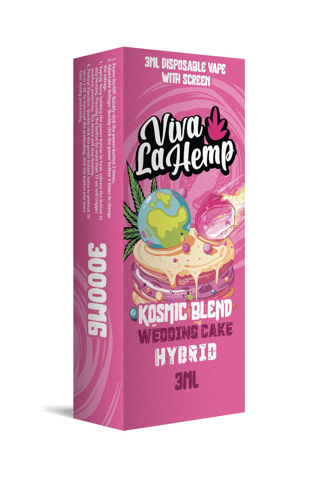 Wedding Cake - Viva La Hemp Kosmic Blend Disposable 3G - Viva La Hemp