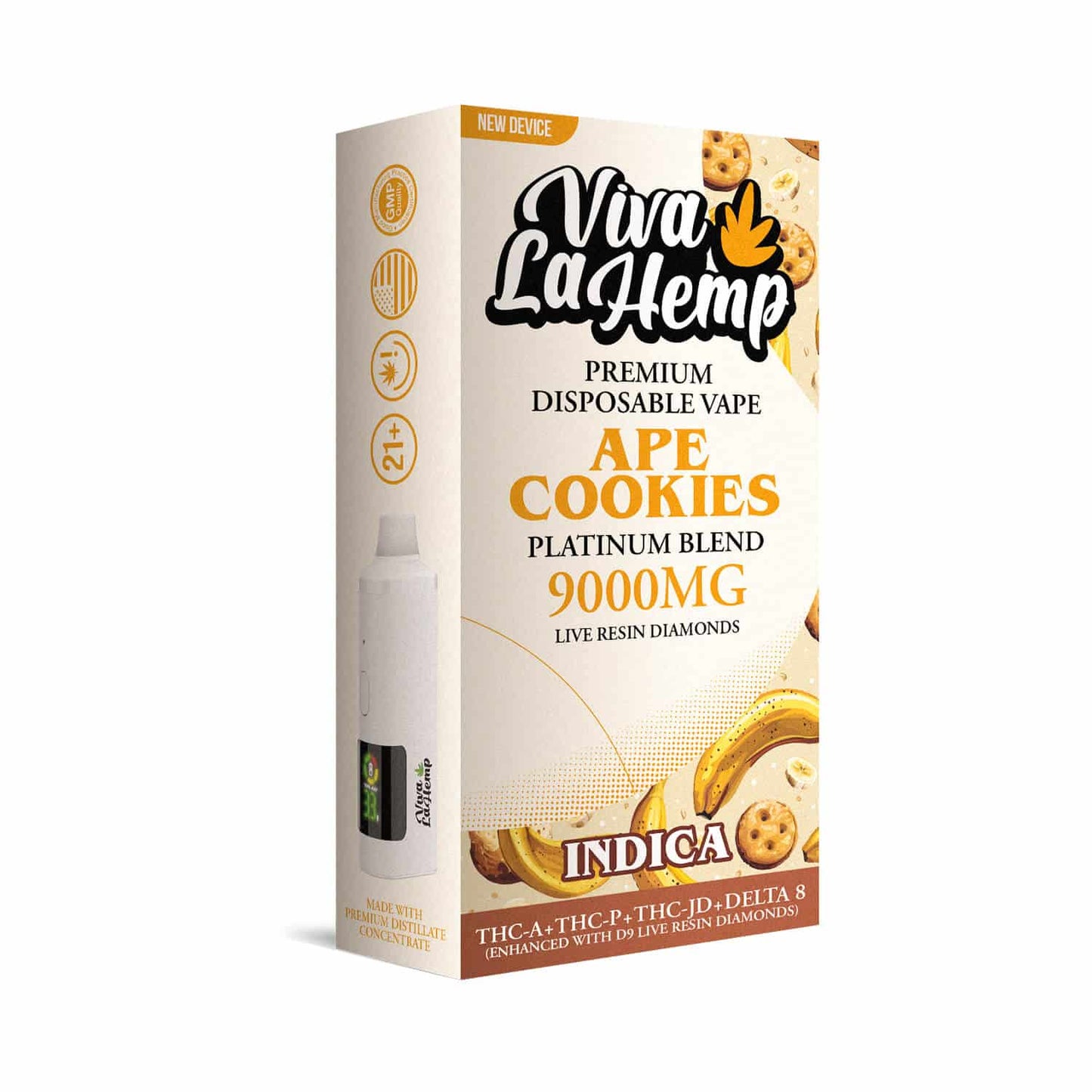 Ape Cookies - Viva La Hemp Platinum Blend Disposable 9G