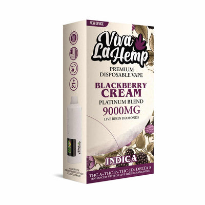 Blackberry Cream - Viva La Hemp Platinum Blend Disposable 9G