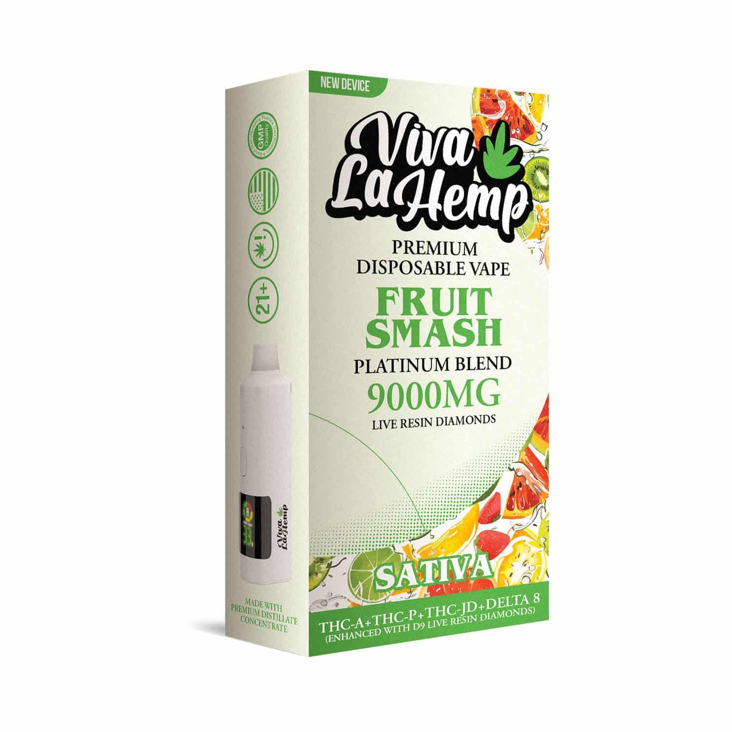 Fruit Smash - Viva La Hemp Platinum Blend Disposable 9G