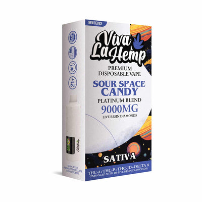 Sour Space Candy - Viva La Hemp Platinum Blend Disposable 9G