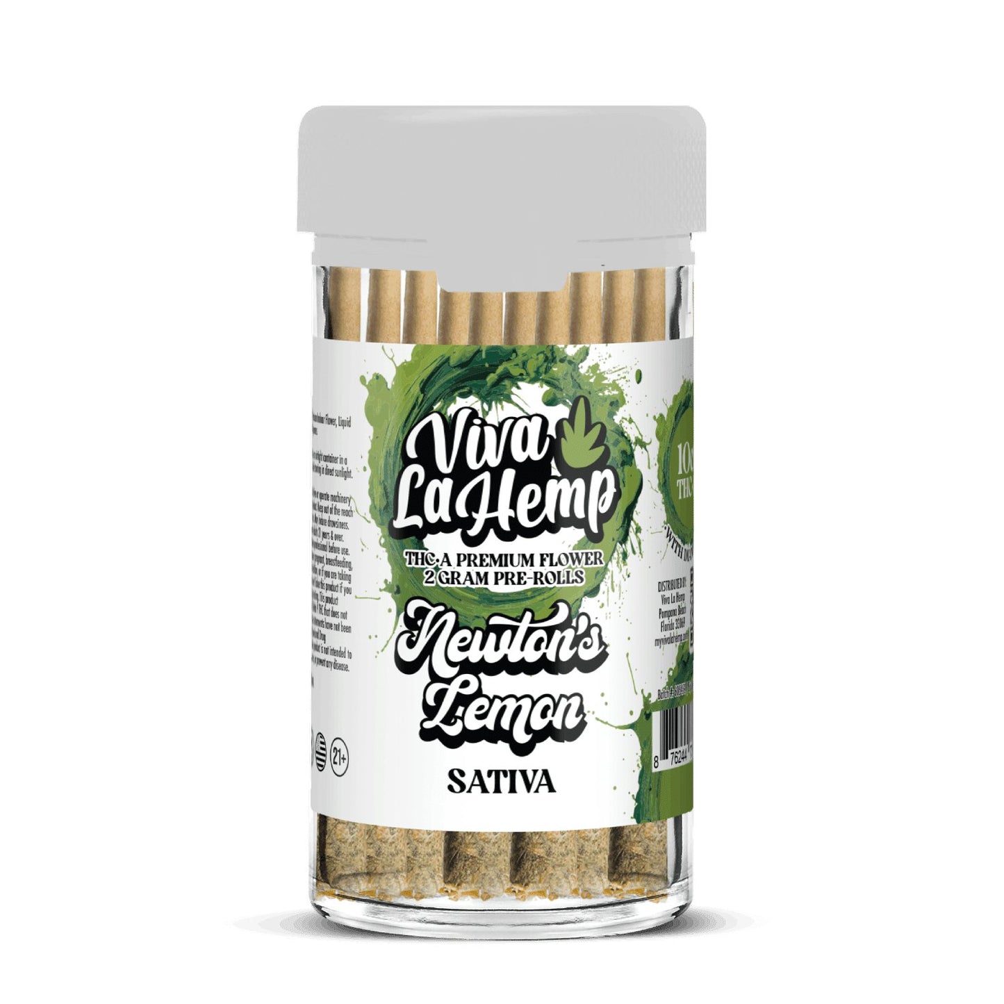 Newton's Lemon - Viva La Hemp THCA Snow Cones Pre - Rolls 10CT - Viva La Hemp