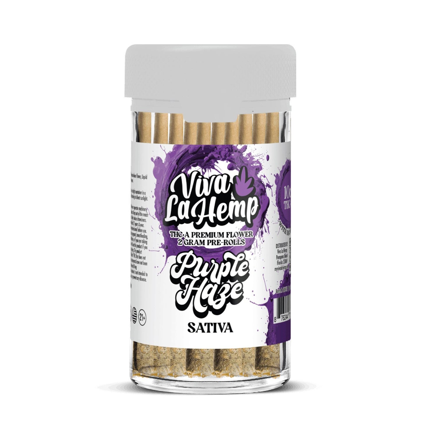 Purple Haze - Viva La Hemp THCA Snow Cones Pre - Rolls 10CT - Viva La Hemp