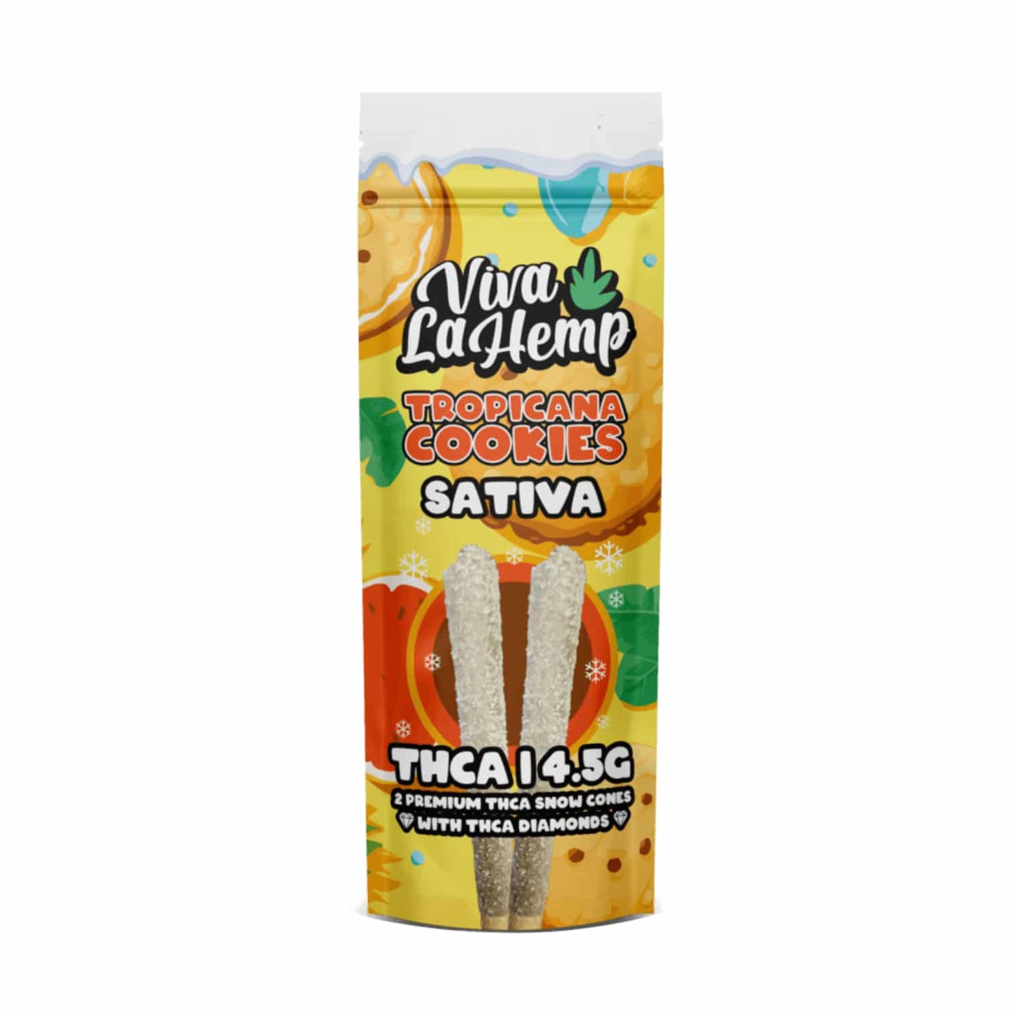 Tropicana Cookies - Viva La Hemp THC-A Snow Cones Pre-Rolls 4.5G