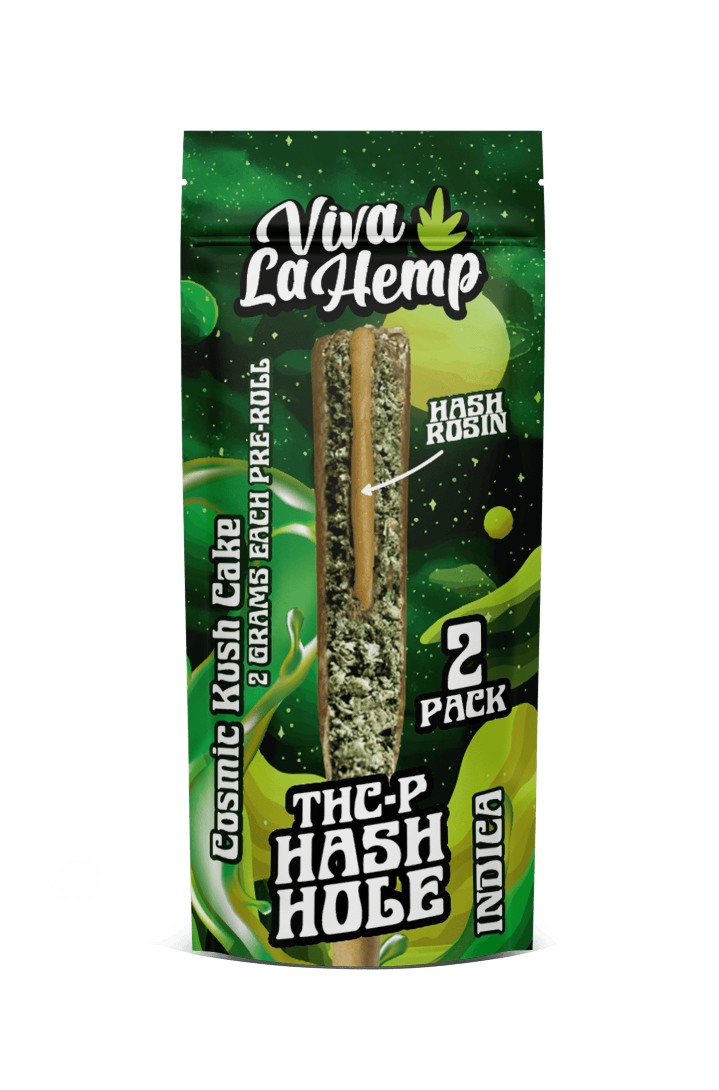 Cosmic Kush Cake - Viva La Hemp THCP Hash Hole Pre - Rolls 4G - Viva La Hemp