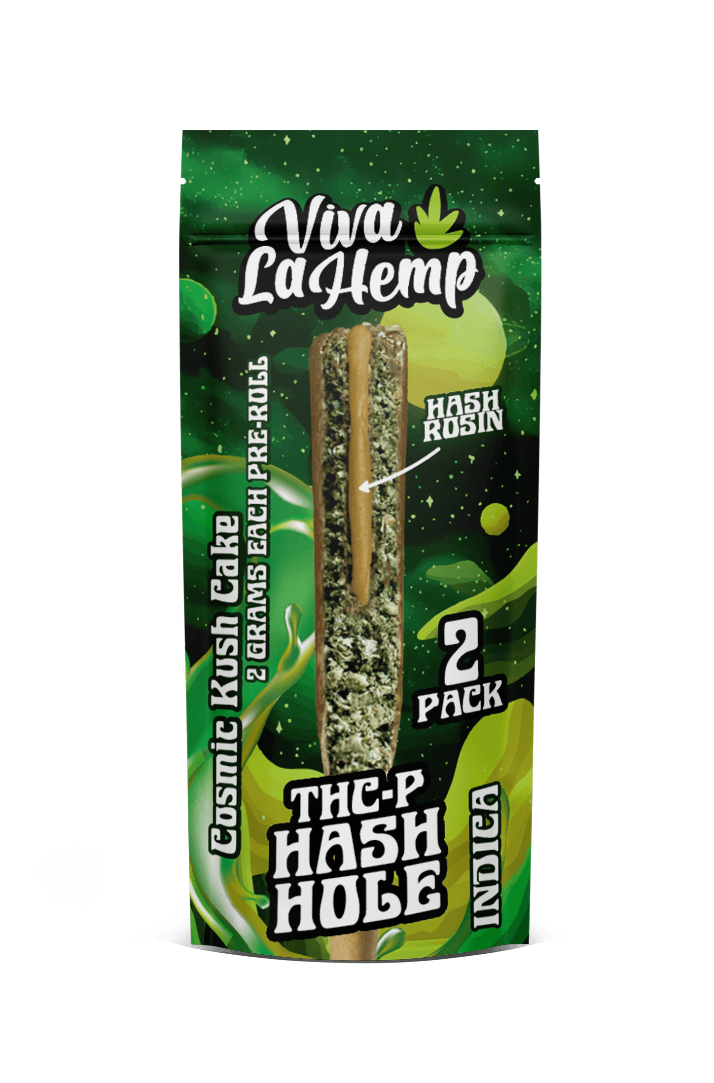 Cosmic Kush Cake - Viva La Hemp THCP Hash Hole Pre - Rolls 4G - Viva La Hemp