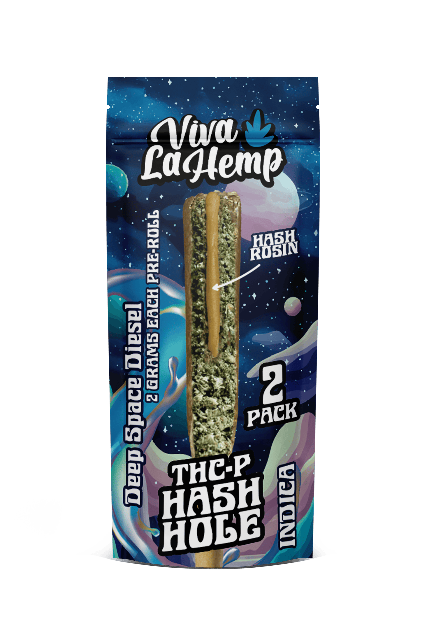 Deep Space Diesel - Viva La Hemp THCP Hash Hole Pre - Rolls 4G - Viva La Hemp