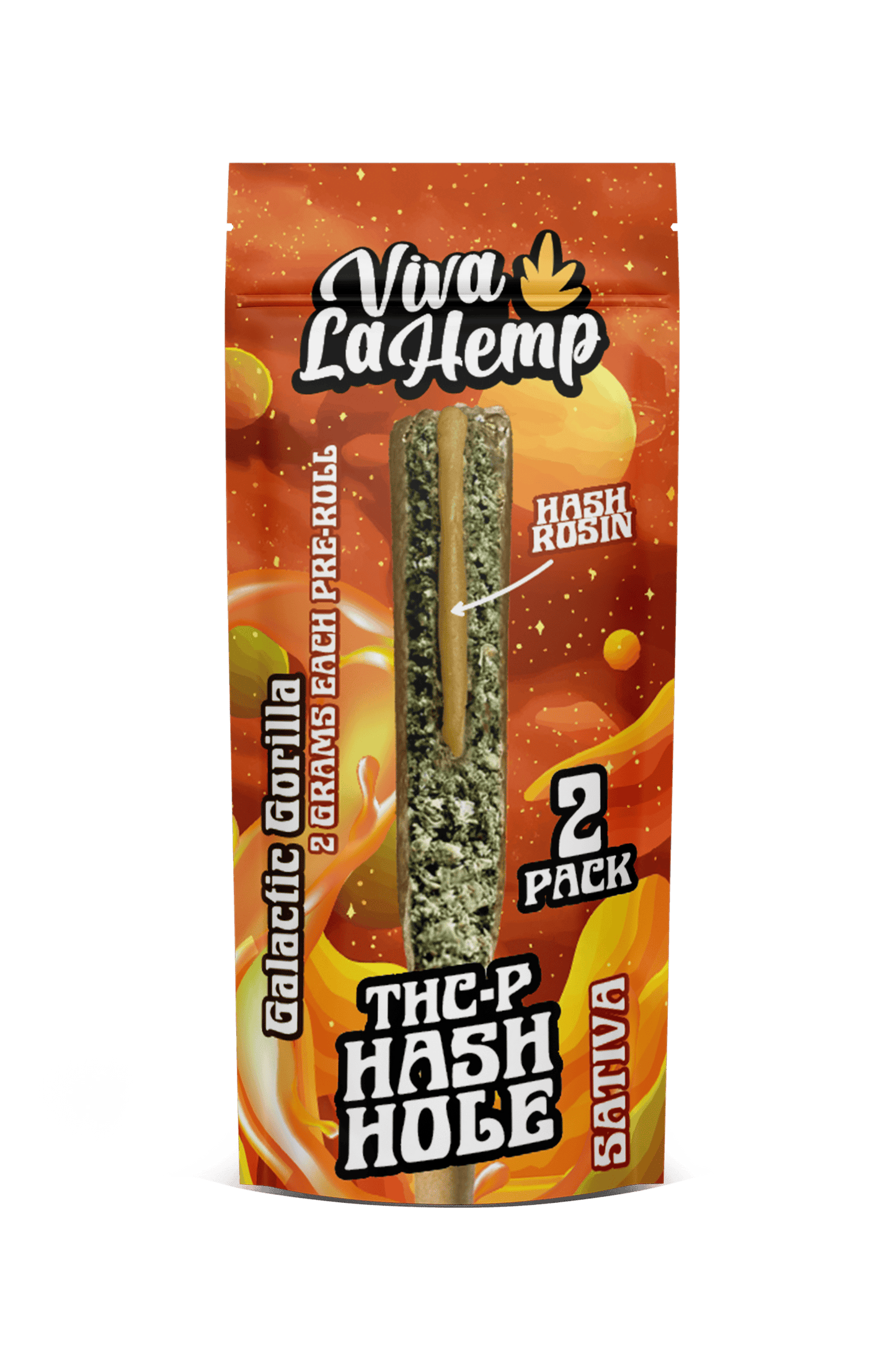 Galactic Gorilla - Viva La Hemp THCP Hash Hole Pre - Rolls 4G - Viva La Hemp