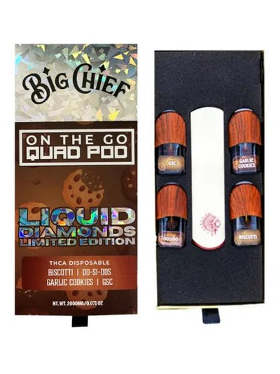 Biscotti Edition - Big Chief On The Go Quad Pod Disposable 2G - Big Chief - DC LLC