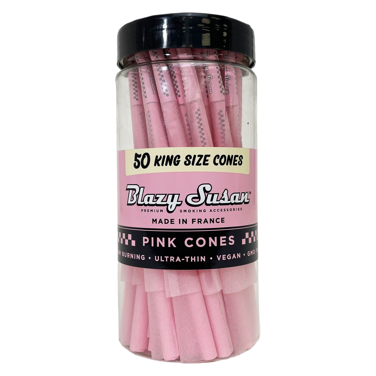 Blazy Susan Pink King Size Pre Rolled Cones | 50CT Jar - Blazy Susan - DC LLC