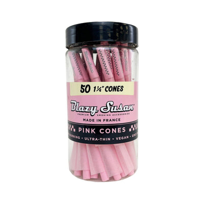 Blazy Susan Pink Pre Rolled 1-1/4" Cones | 50CT Jar - Blazy Susan - DC LLC