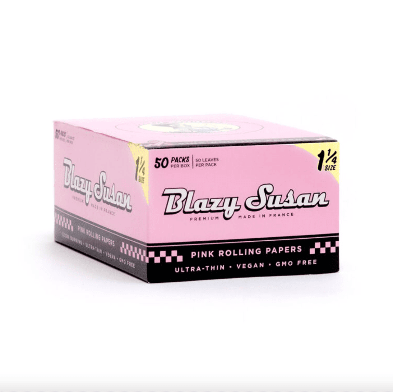 Blazy Susan Pink Rolling Papers Box | 1 1/4" - Blazy Susan - DC LLC