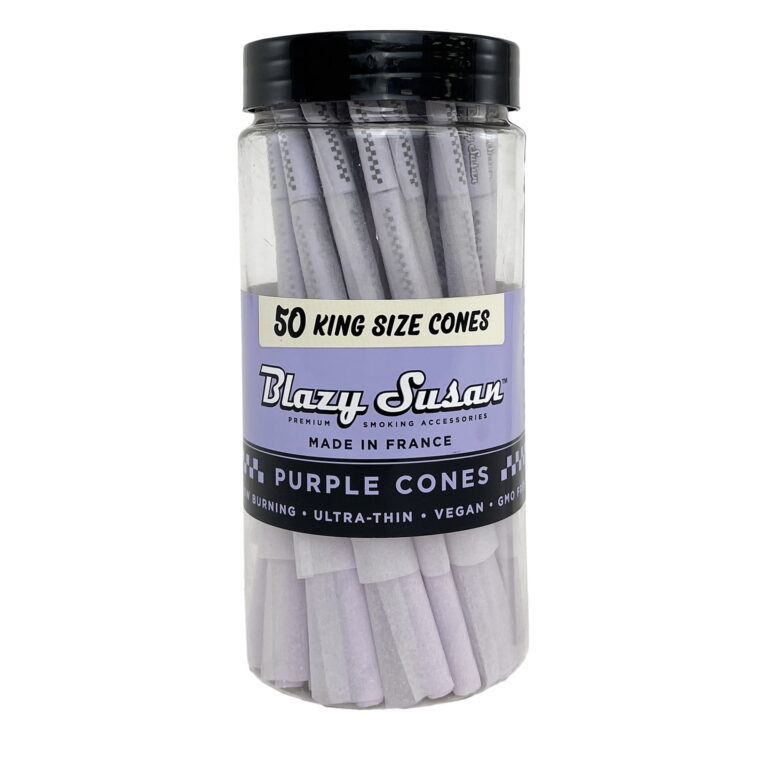 Blazy Susan Purple King Size Pre Rolled Cones | 50CT Jar - Blazy Susan - DC LLC