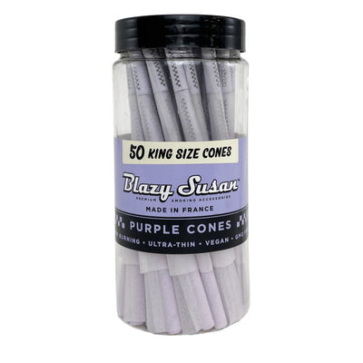 Blazy Susan Purple King Size Pre Rolled Cones | 50CT Jar - Blazy Susan - DC LLC