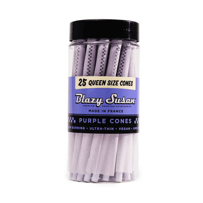 Blazy Susan Purple Pre Rolled Queen Size Cones | 25CT Jar - Blazy Susan - DC LLC