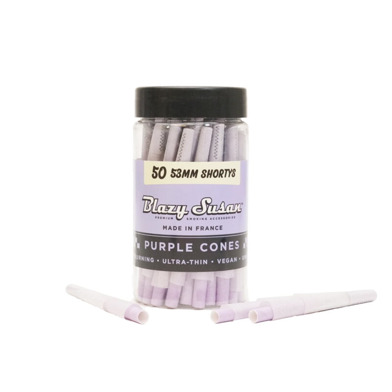 Blazy Susan Shorty Purple Pre Rolled Cones | 50CT Jar - Blazy Susan - DC LLC