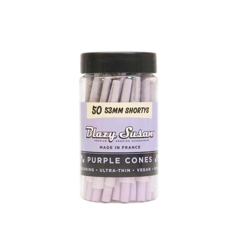 Blazy Susan Shorty Purple Pre Rolled Cones | 50CT Jar - Blazy Susan - DC LLC