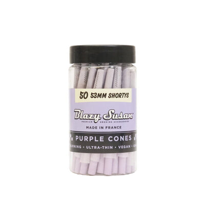 Blazy Susan Shorty Purple Pre Rolled Cones | 50CT Jar - Blazy Susan - DC LLC