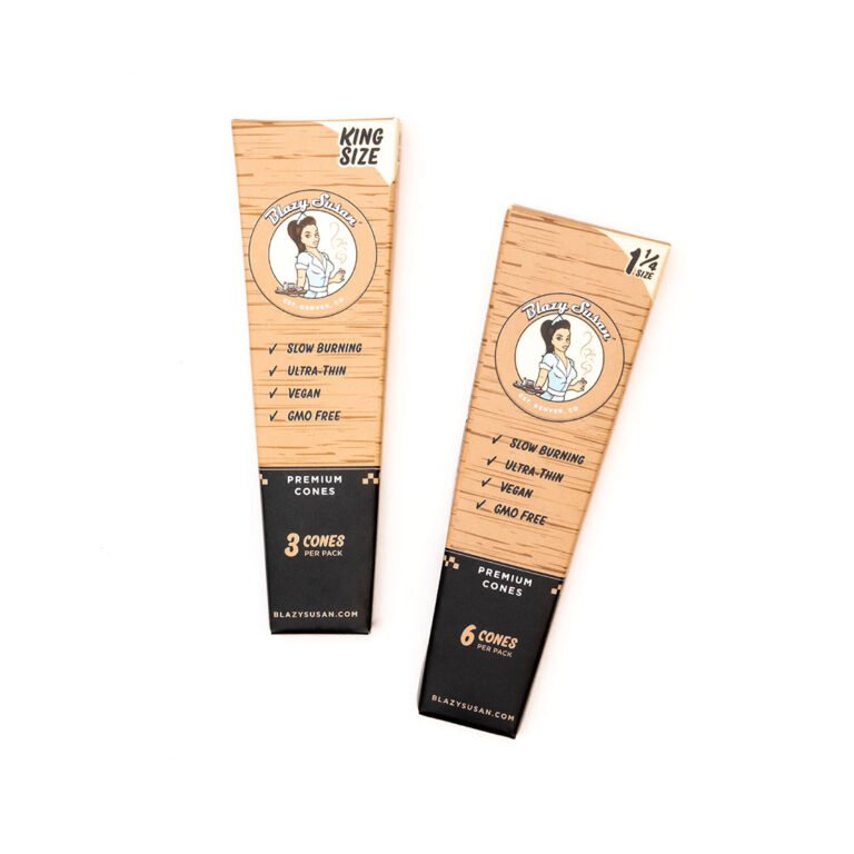 Blazy Susan Unbleached Pre Rolled 1-1/4" Cones | 50CT Jar - Blazy Susan - DC LLC
