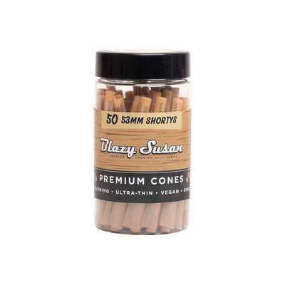Blazy Susan Unbleached Shorty Pre Rolled Cones | 50CT Jar - Blazy Susan - DC LLC