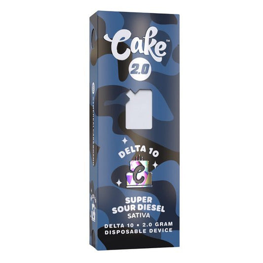 Super Sour Diesel - CAKE Delta 10 Disposable Vape 2G -Cake