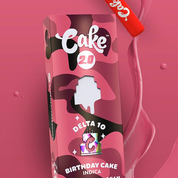 Birthday Cake - CAKE Delta 10 Disposable Vape 2G -Cake