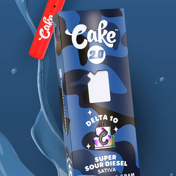 Super Sour Diesel - CAKE Delta 10 Disposable Vape 2G -Cake