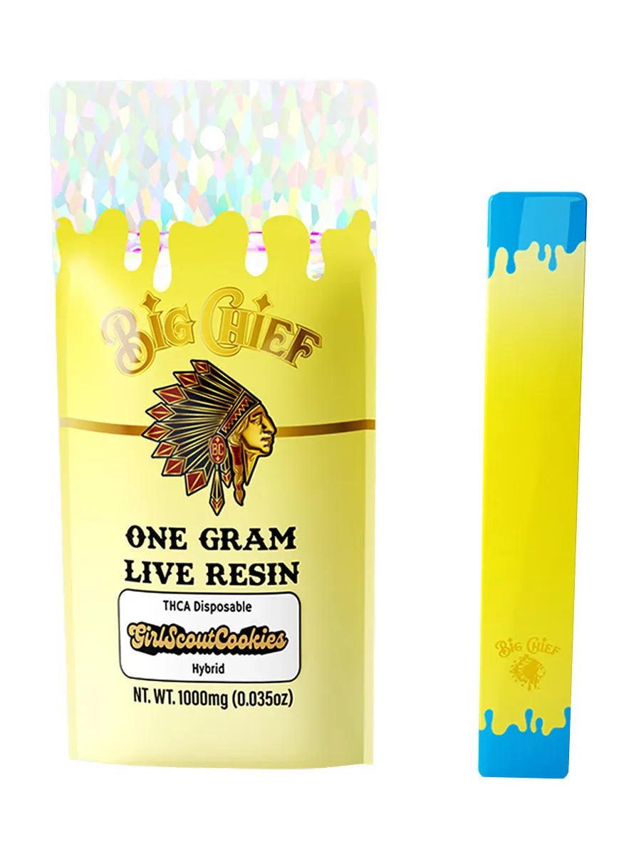 Girl Scout Cookies - Big Chief Live Resin THCA Disposable 1G - Big Chief - DC LLC
