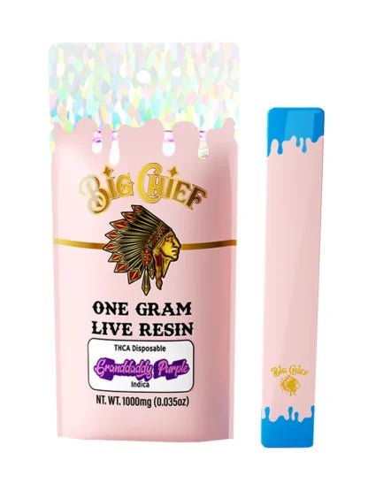 Granddaddy Purple - Big Chief Live Resin THCA Disposable 1G - Big Chief - DC LLC