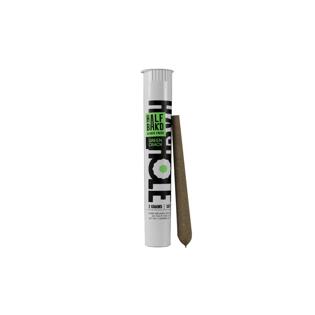 Green Crack - Half Bak'd Hash Hole Pre - Rolls 2G - Half Bak'd - DC LLC
