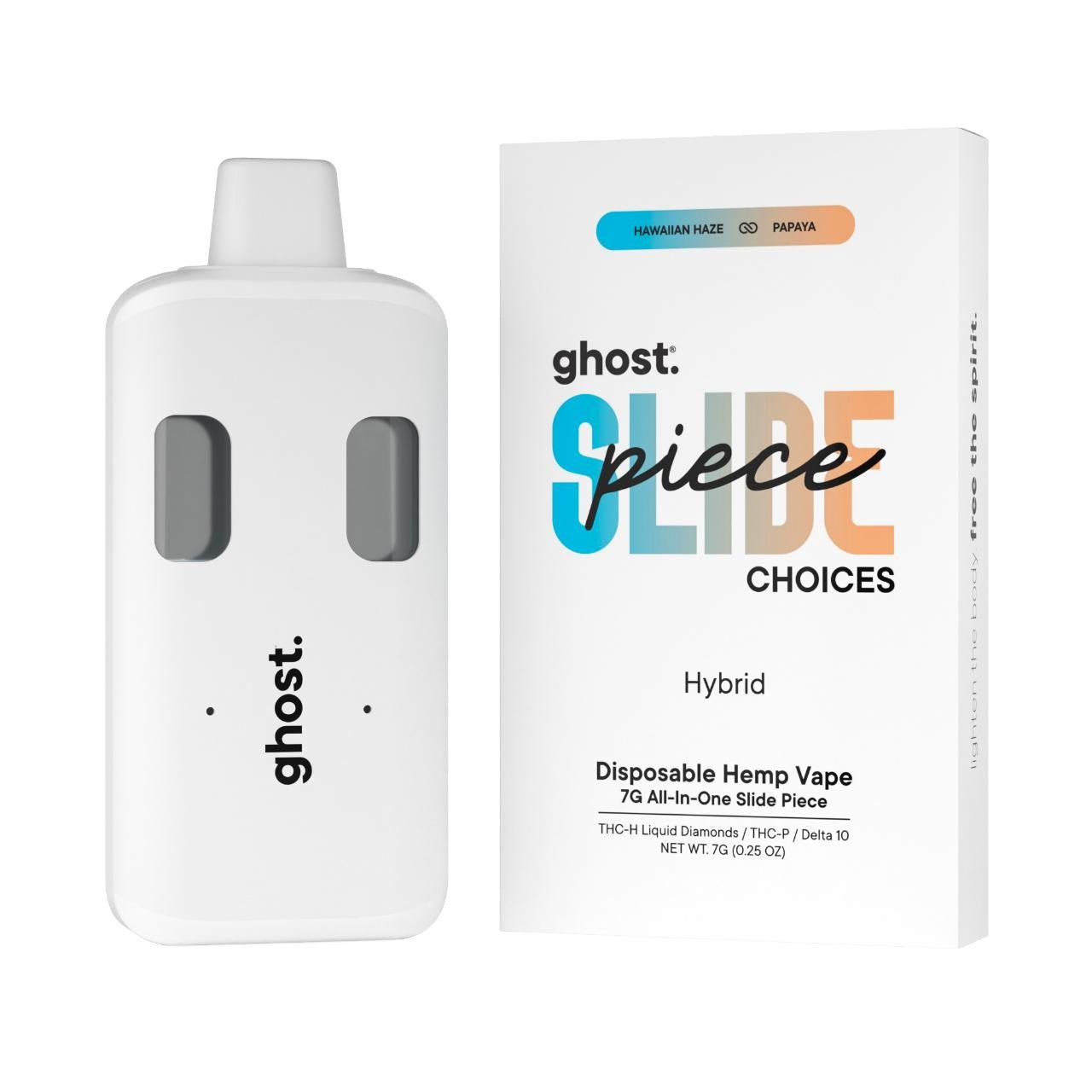 Hawaiian Haze x Papaya - Ghost Slide Piece THCa 7G - Ghost - DC LLC