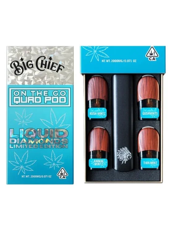 Kush Mintz Edition - Big Chief On The Go Quad Pod Disposable 2G - Big Chief - DC LLC