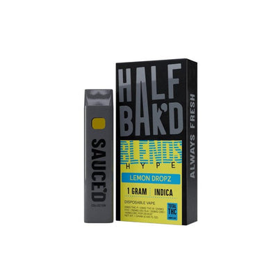 Lemon Dropz - Half Bak'd Hype Blend Disposable 1G - Half Bak'd - DC LLC